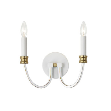 Charlton 2 Light Candle Style Wall Sconce by Maxim - 11372WWTGL