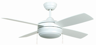 Laval Ceiling Fan with Light Kit 44 inches wide by Craftmade - LAV44MWW4LK-LED