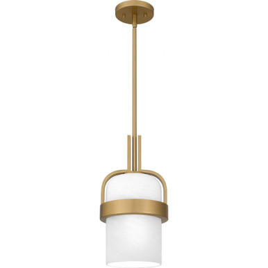 1 Light Modern Small 15.25 Inch Tall Pendant by Quoizel - QPP6174AB