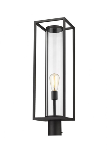 Dunbroch One Light Small Outdoor Pier Mount 27.75 Inch Tall by Z-Lite - 584PHBR-BK