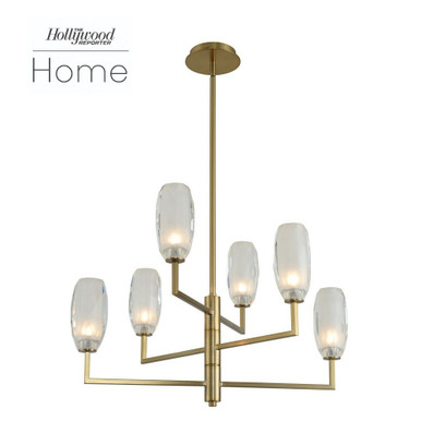 June 6 Light Large Chandelier by Kalco - 511570WB