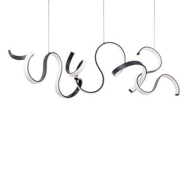 Tempest 68W 1 LED Light Medium Pendant by Modern Forms - PD-44267-BK
