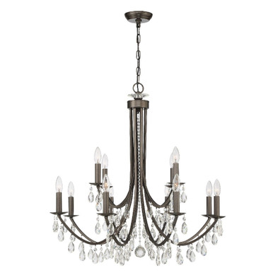 Bridgehampton 12 Light Large Chandelier by Crystorama - 8829