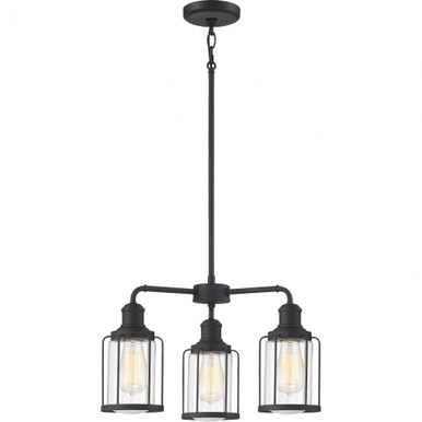 Ludlow 3 Light Small Chandelier by Quoizel - LUD5020EK