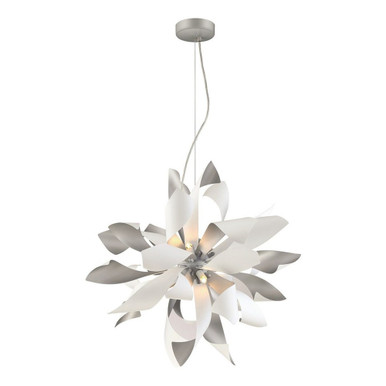Blossom Six Light Medium Pendant by Zeev - P30085-6-S+MW