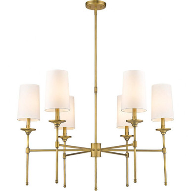 Emily 6 Light Chandelier 25.5 x 38 Inch by Z-Lite - 3033-6RB