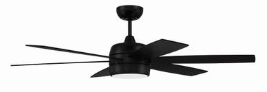 Trevor 6 Blade Ceiling Fan with Light Kit 52 Inch e Wide by Craftmade - TRV52FB6-NWF
