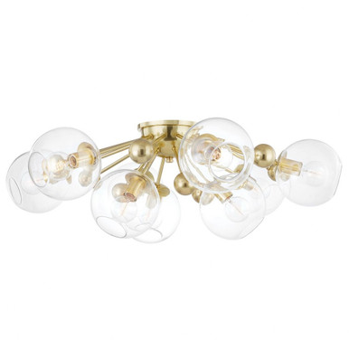 Abbott 9 Light 41.75 Inch Wide Flush Mount by Hudson Valley - 8042
