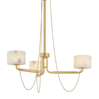 Bunda 21W 3 LED Chandelier 9.75 Inch Tall and 30.5 Inch Wide by Corbett - 578-31-VB