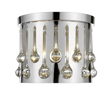 Oberon 3 Light 13 Inch Wide Flush Mount by Z-Lite - 453RF13CH
