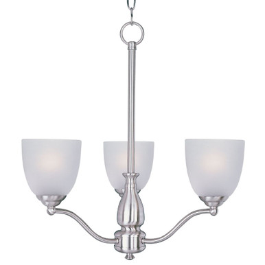 Stefan 3 Light Medium Chandelier by Maxim 10064FTSN - 10064FT