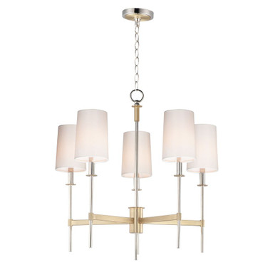 Uptown 5 Light Medium Chandelier by Maxim - 32395OFSBRPN