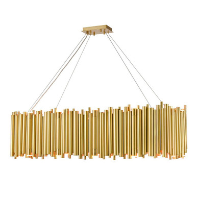 Cathedral 24 Light Drum Shaped Chandelier by Zeev - CD10393-24+16-AGB