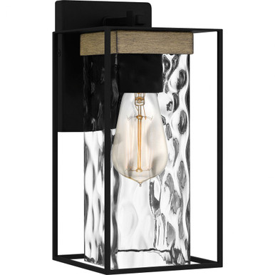 Longwood 1 Light Outdoor Wall Lantern 11.75 Inch Tall by Quoizel - LWD8405MBK
