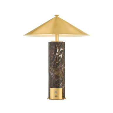 Permont 4W 1 LED Rechargeable Table Lamp 15 Inch Tall by Hudson Valley - L6251-AGB