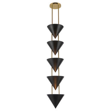 Versus 5 Light Pendant 51.25 Inch Tall and 10 Inch Wide by Alora - PD341548