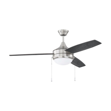 Phaze 3 Blade Ceiling Fan with Light Kit 52 inch wide by Craftmade - PHA52BNK3-BNGW