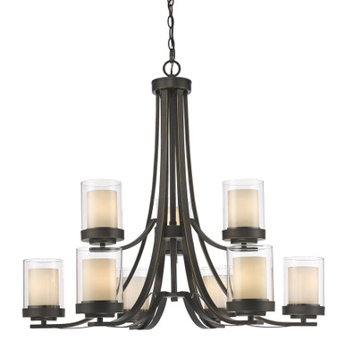 Willow 9 Light Chandelier 31.25 Inches Wide by 29.25 Inches High by Z-Lite - 426-9C