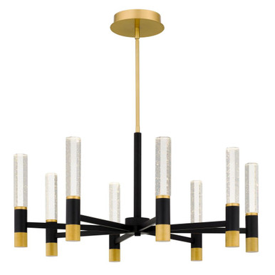 Davies 28W 8 LED Chandelier 17.75 Inch Tall and 32 Inch Wide by Quoizel - PCDAV5032BRG