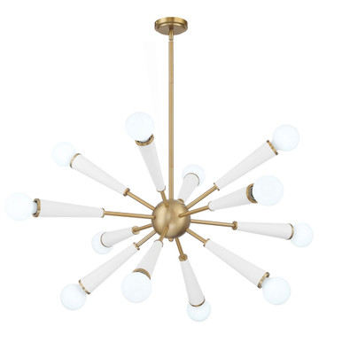 Zodiac 12 Light Chandelier 18.5 Inch Tall and 34 Inch Wide by Crystorama - 3812-AG-MT