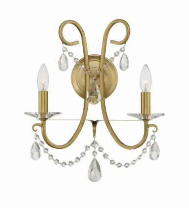 Othello 2 Light Candle Style Wall Sconce by Crystorama - 6822