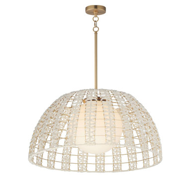Macrame 1 Light Large Oversized Pendant by Maxim - 22482SWGLD