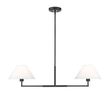 Leila 2 Light Chandelier In Modern Style 9.5 x 12 Inch Wide by Z-Lite - 744-42L