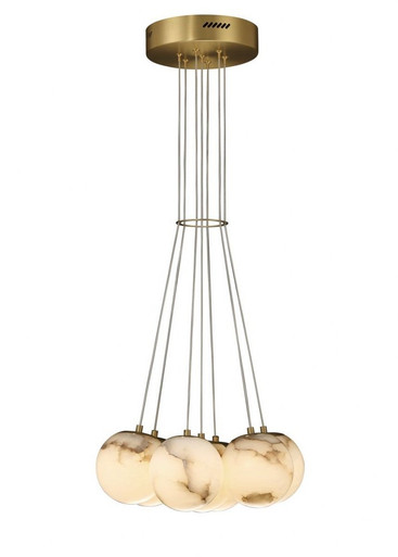 Kepler 49W 7 LED Multi Drop Chandelier 18 Inch Wide by Eurofase - 46805-010