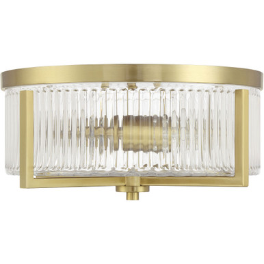 Whittley 3 Light Flush Mount 6 Inch Tall and 13.75 Inch Wide by Craftmade - 60183-SB