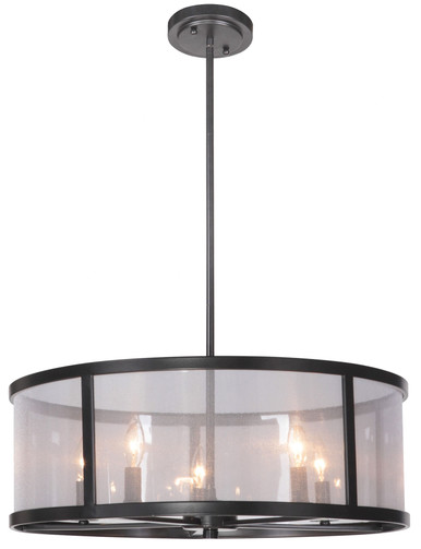 Danbury 5 Light Large Pendant by Craftmade - 36795-MBK