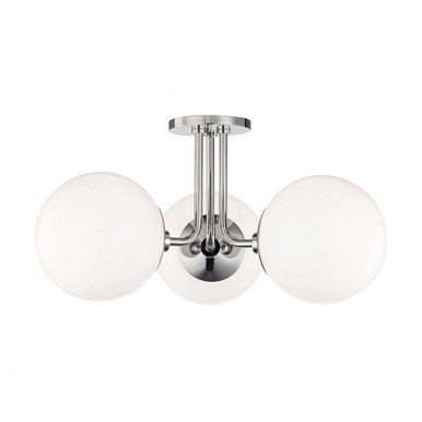 Stella 3 Light 18.25 Inch Wide Semi Flush Mount by Mitzi - H105603