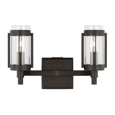 Flynn 2 Light Vanity Light 13.25 Inch Wide by Visual Comfort Studio - LV1012