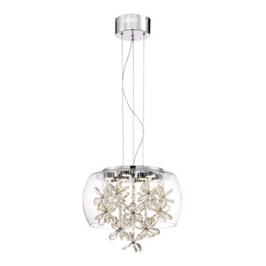 Destiny 24W 8 LED Pendant 17 x 15.7 Inch by Zeev - P30077-LED-CH