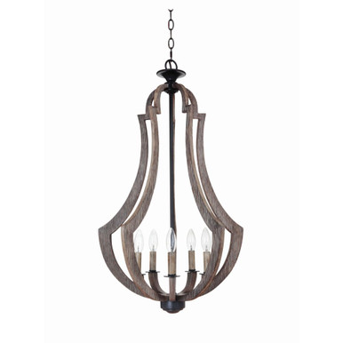 Winton 5 Light Foyer 32 Inch Tall and 19 Inch Wide by Craftmade - 35135-WP