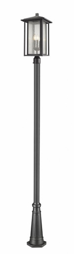 Aspen 3 Light Outdoor Post Mount Lantern 11 x 118.44 Inch by Z-Lite - 554PHXLR-519P-BK