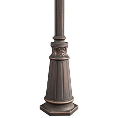 72 Inch Outdoor Post Aluminum Post with Decorative Base by Kichler - 9510