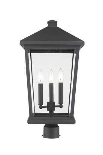 Beacon 3 Light Medium Outdoor Post Mount 23.5 Inch Tall by Z-Lite - 568PHXLR-ORB