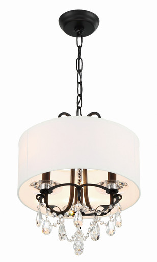 Othello 3 Light Mini Chandelier 17 x 14 Inches Wide by Crystorama - 6623-MK-CL-MWP