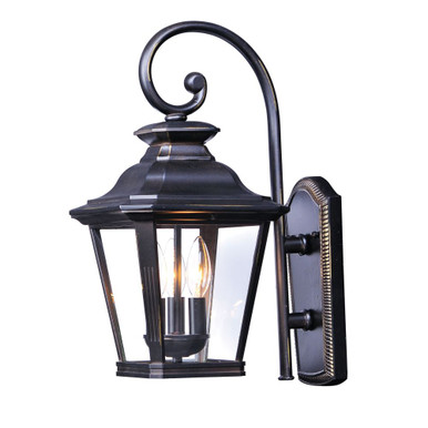 Knoxville 3 Light Candle Style Outdoor Wall Lantern by Maxim - 1137CLBZ