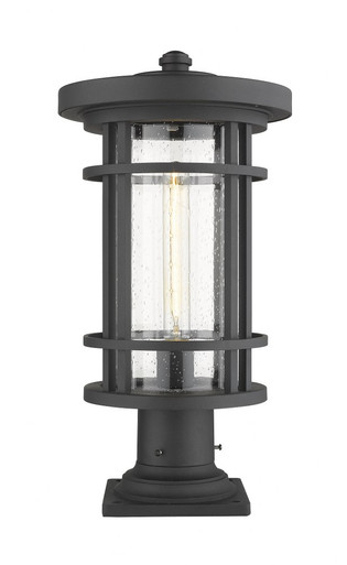 Jordan 1 Light Outdoor Pier Mount Light 19.75 x 10 In by Z-Lite - 570PHB-533PM-BK