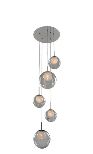 Meteor 5 Light Medium Pendant by Kalco - 309541