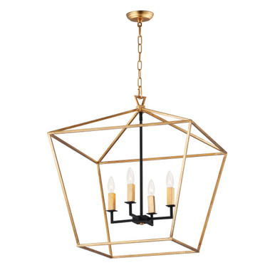 Abode 4 Light Medium Chandelier by Maxim - 25155GLTXB