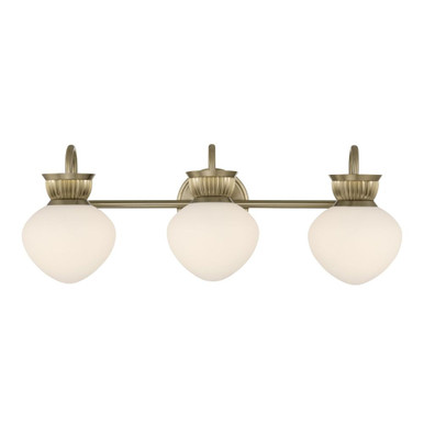 Melbourne 3 Light Bath Vanity 9.25 Inch and 25.5 Inch Wide by Savoy House - 8-1028-3-127
