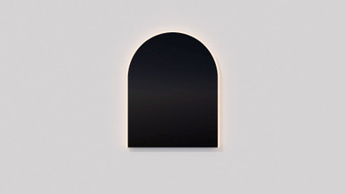 Starlight 45W 1 LED Arch Mirror 36 Inch Tall and 24 Inch Wide by Oxygen - 3-0606-0