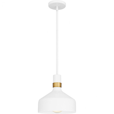 Arbor 1 Light Mini Pendant 11 Inch Tall and 10 Inch Wide by Quoizel - QPP6804