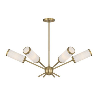 Denison 6 Light Chandelier 12.75 Inch Tall and 36 Inch Wide by Savoy House - 1-3198-6-322