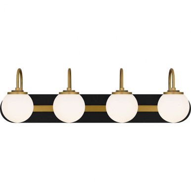 Desmond 4 Light Vanity Light by Quoizel - DES8631MBK