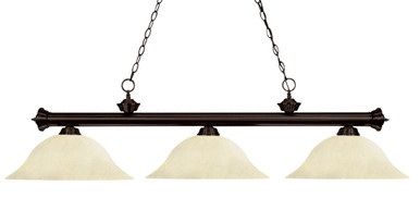 Riviera 3 Light Island/Billiard 16 x 15 Inch  by Z-Lite 200-3BRZ-GM16 - 200-3BRZ-GM16