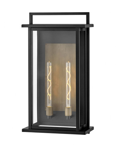 Langston 2 Light Outdoor Wall Lantern by Hinkley - 24028BK