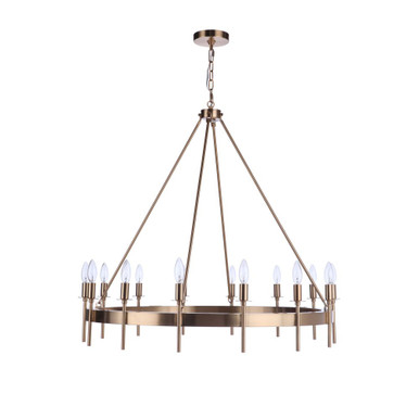 Larrson 14 Light Chandelier 33.5 Inch Tall and 36 Inch Wide by Craftmade - 54314